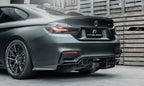 FUTURE DESIGN - BMW M3 F80 / M4 F82 F83 CARBON FIBRE REAR DIFFUSER PSM STYLE