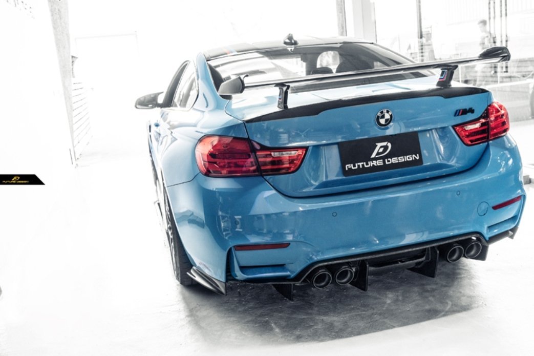 FUTURE DESIGN - BMW M3 F80 / M4 F82 F83 CARBON FIBRE REAR DIFFUSER PSM STYLE