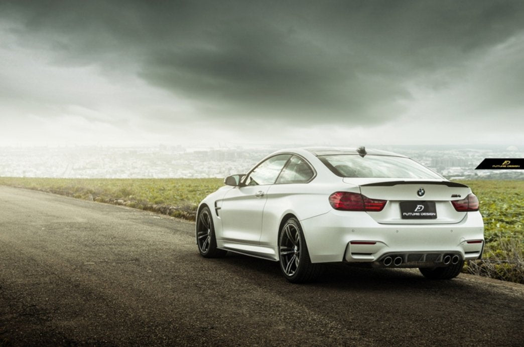 FUTURE DESIGN - BMW M3 F80 / M4 F82 F83 CARBON FIBRE REAR DIFFUSER RKP STYLE