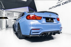 FUTURE DESIGN - BMW M3 F80 / M4 F82 F83 CARBON FIBRE REAR DIFFUSER V STYLE