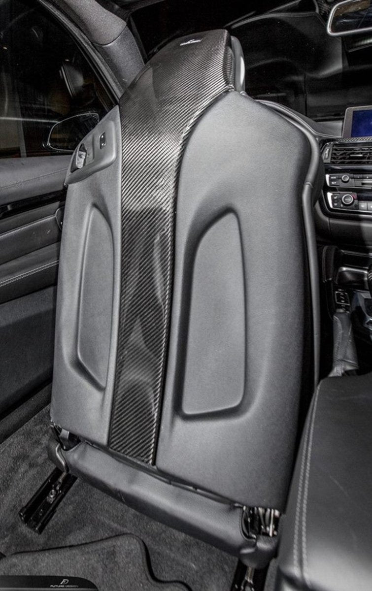 FUTURE DESIGN - BMW M3 F80 / M4 F82 F83 CARBON FIBRE REAR SEAT COVERS