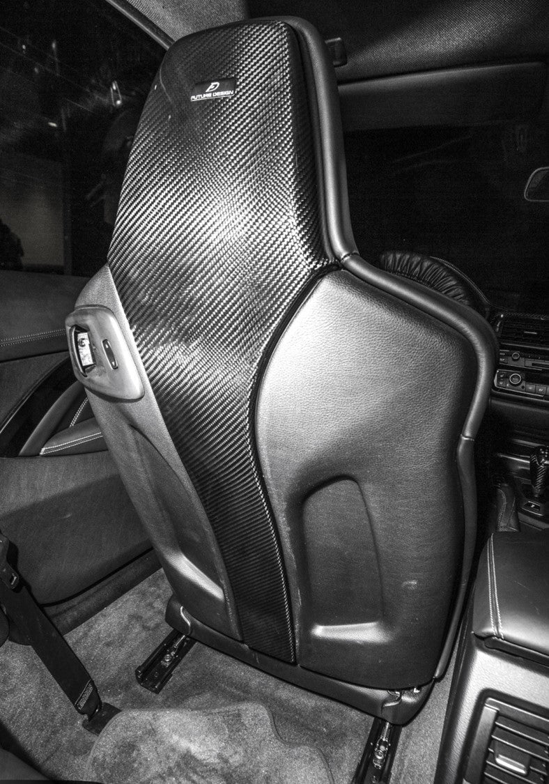FUTURE DESIGN - BMW M3 F80 / M4 F82 F83 CARBON FIBRE REAR SEAT COVERS