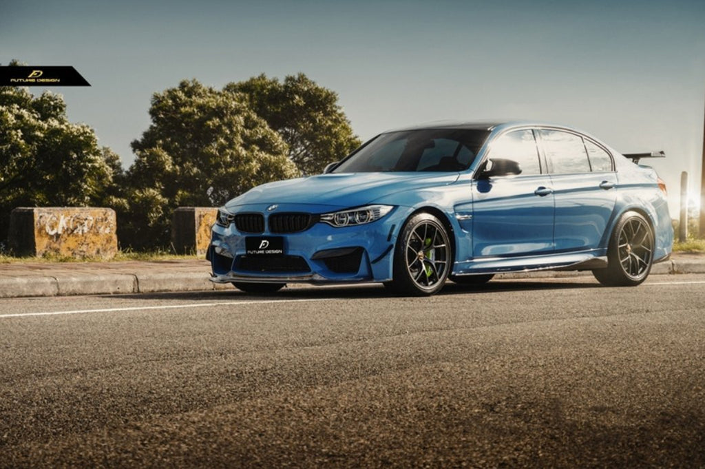 FUTURE DESIGN - BMW M3 F80 / M4 F82 F83 CARBON FIBRE SIDE SKIRTS GT STYLE