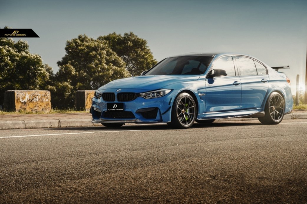 FUTURE DESIGN - BMW M3 F80 / M4 F82 F83 CARBON FIBRE SIDE SKIRTS GT STYLE