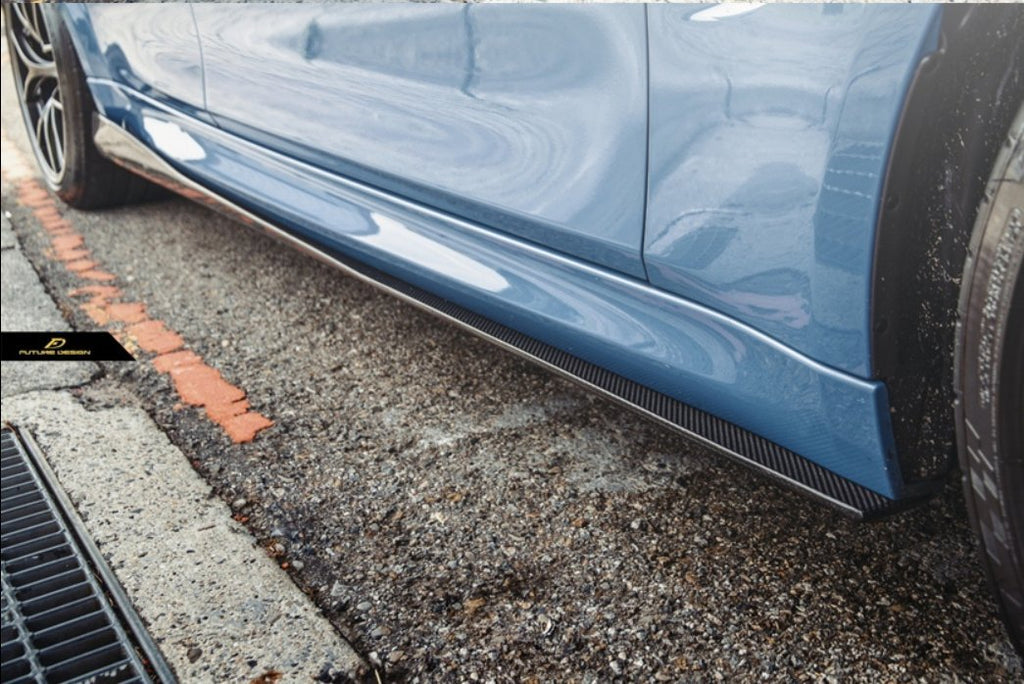 FUTURE DESIGN - BMW M3 F80 / M4 F82 F83 CARBON FIBRE SIDE SKIRTS GT STYLE