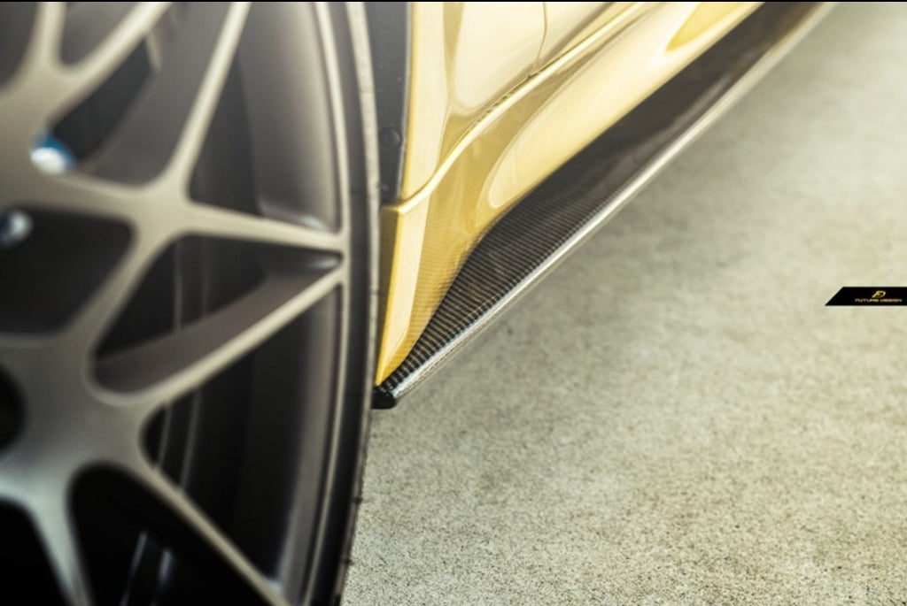 FUTURE DESIGN - BMW M3 F80 / M4 F82 F83 CARBON FIBRE SIDE SKIRTS MP STYLE