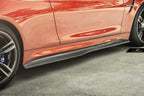 FUTURE DESIGN - BMW M3 F80 / M4 F82 F83 CARBON FIBRE SIDE SKIRTS PSM STYLE