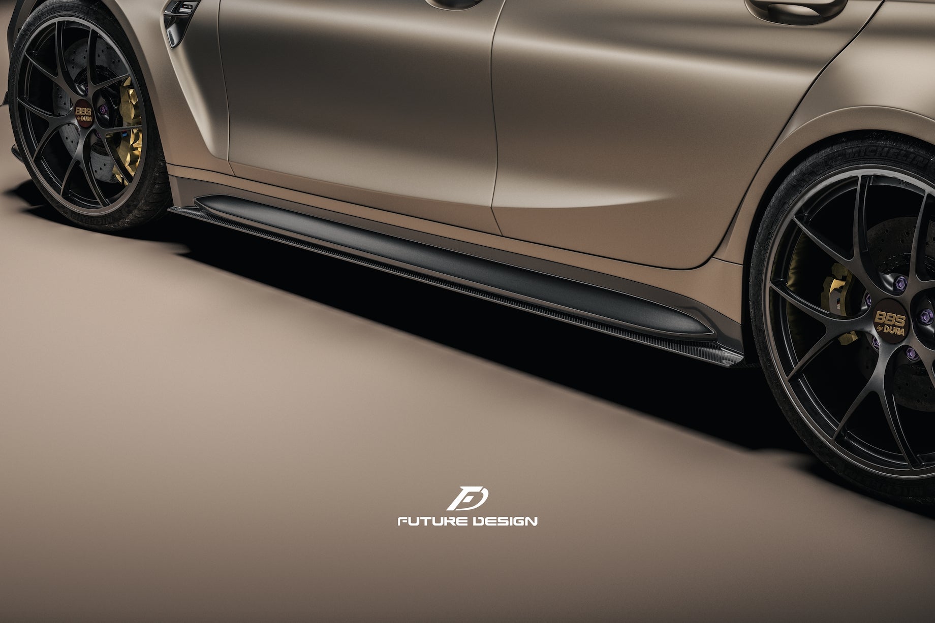 FUTURE DESIGN -  BMW M3 G80 & BMW M4 G82 / G83 2021+ CARBON FIBRE SIDE SKIRTS