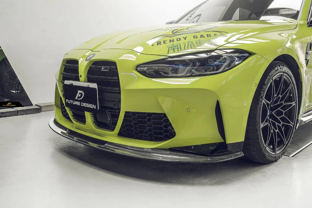 FUTURE DESIGN -  BMW M3 G80 / G81 & BMW M4 G82 / G83 2021+ V1 CARBON FIBRE FRONT LIP