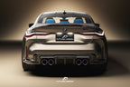FUTURE DESIGN -  BMW M3 G80 / G81 & BMW M4 G82 / G83 2021+ V1 CARBON FIBRE REAR DIFFUSER