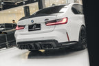 FUTURE DESIGN -  BMW M3 G80 / G81 & BMW M4 G82 / G83 2021+ V1 CARBON FIBRE REAR DIFFUSER