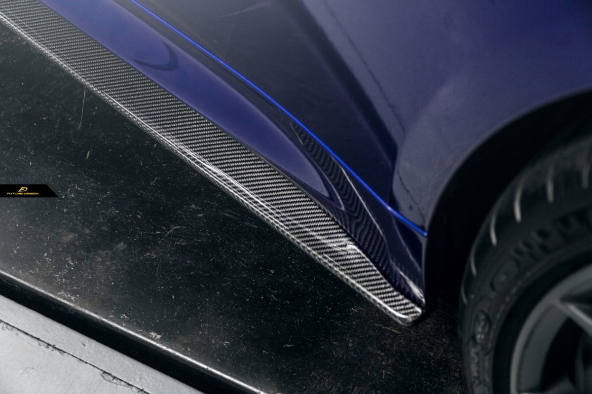 FUTURE DESIGN - BMW M4 F82 F83 CARBON FIBRE SIDE SKIRTS 3D STYLE