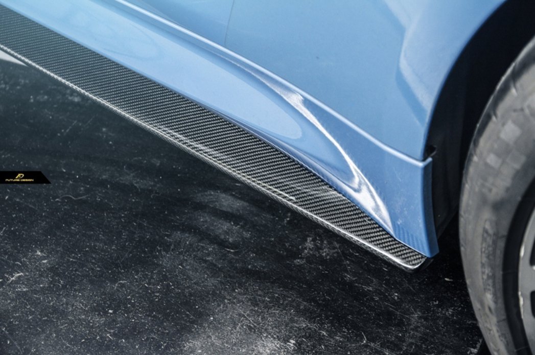 FUTURE DESIGN - BMW M4 F82 F83 CARBON FIBRE SIDE SKIRTS 3D STYLE