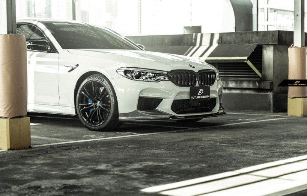 FUTURE DESIGN - BMW M5 F90 2017-20 CARBON FIBRE FRONT LIP 3D STYLE