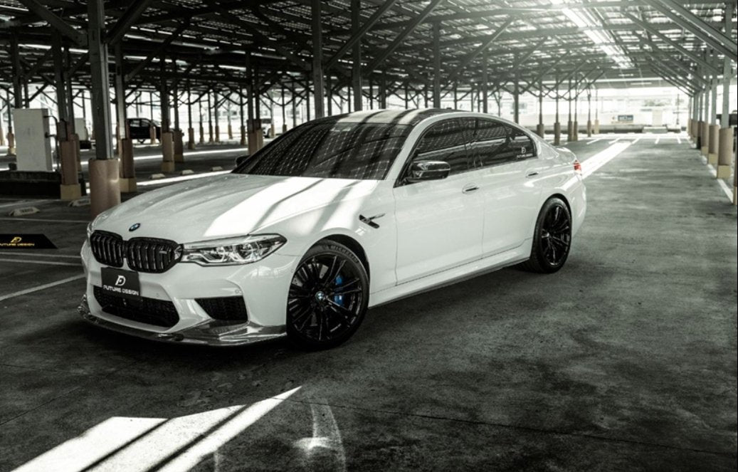 FUTURE DESIGN - BMW M5 F90 2017-20 CARBON FIBRE FRONT LIP 3D STYLE