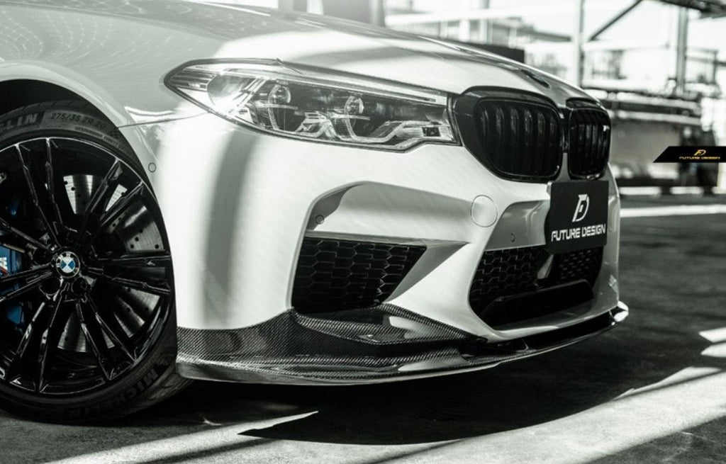 FUTURE DESIGN - BMW M5 F90 2017-20 CARBON FIBRE FRONT LIP 3D STYLE