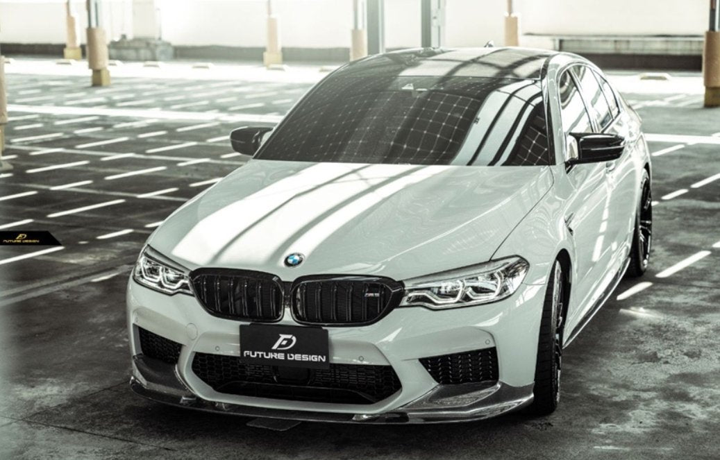 FUTURE DESIGN - BMW M5 F90 2017-20 CARBON FIBRE FRONT LIP 3D STYLE