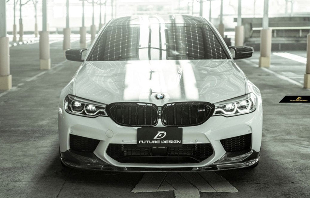 FUTURE DESIGN - BMW M5 F90 2017-20 CARBON FIBRE FRONT LIP 3D STYLE