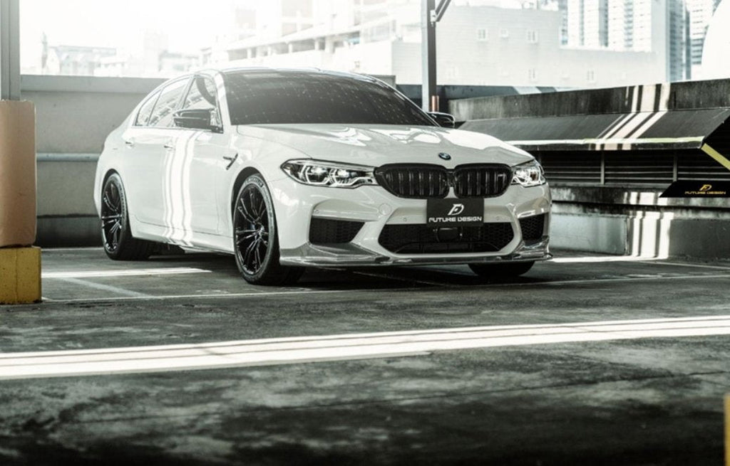 FUTURE DESIGN - BMW M5 F90 2017-20 CARBON FIBRE FRONT LIP 3D STYLE