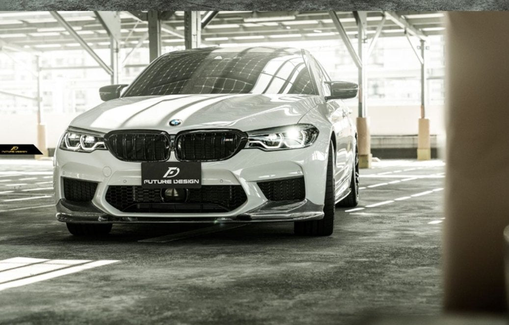FUTURE DESIGN - BMW M5 F90 2017-20 CARBON FIBRE FRONT LIP 3D STYLE