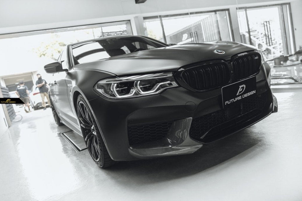 FUTURE DESIGN - BMW M5 F90 2017-20 CARBON FIBRE FRONT SPLITTERS