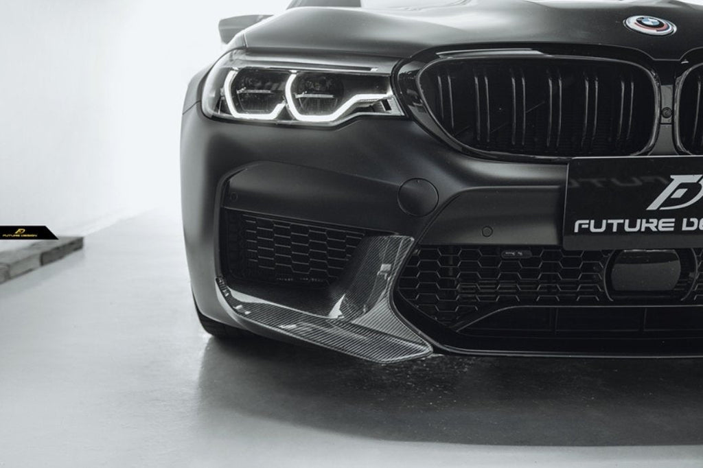 FUTURE DESIGN - BMW M5 F90 2017-20 CARBON FIBRE FRONT SPLITTERS
