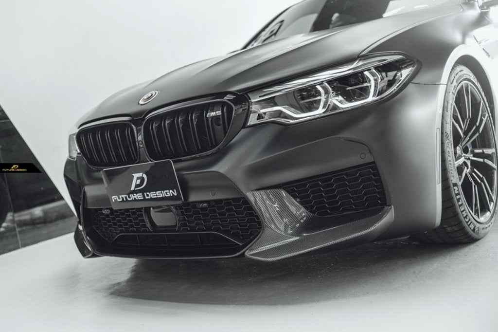 FUTURE DESIGN - BMW M5 F90 2017-20 CARBON FIBRE FRONT SPLITTERS