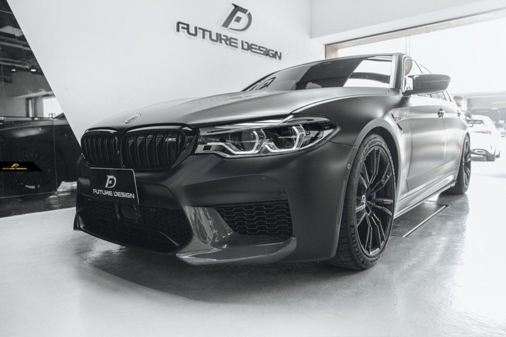 FUTURE DESIGN - BMW M5 F90 2017-20 CARBON FIBRE FRONT SPLITTERS