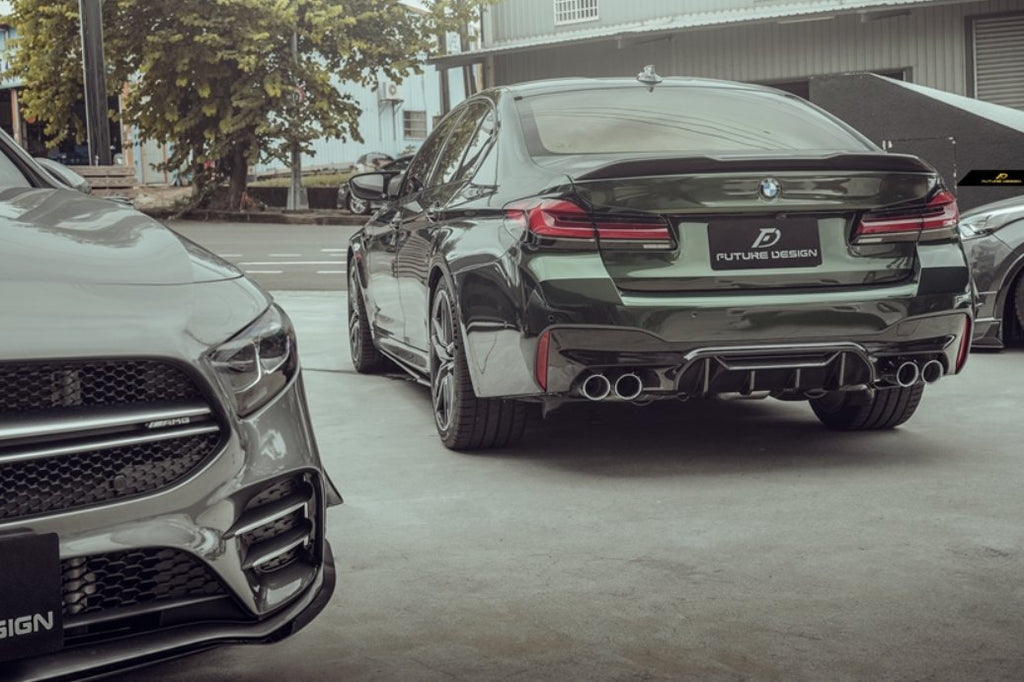 FUTURE DESIGN - BMW M5 F90 2017-20 CARBON FIBRE REAR MIDDLE DIFFUSER