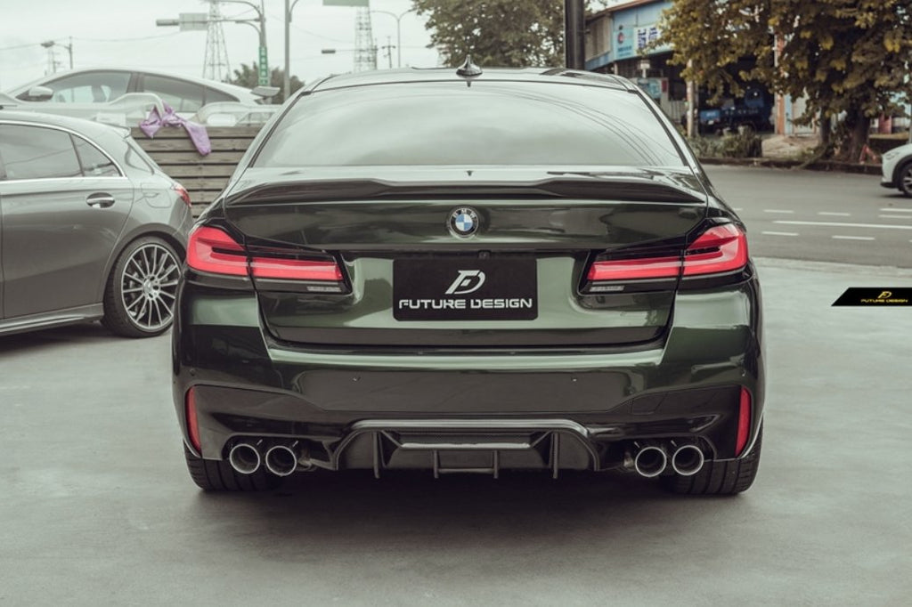 FUTURE DESIGN - BMW M5 F90 2017-20 CARBON FIBRE REAR MIDDLE DIFFUSER