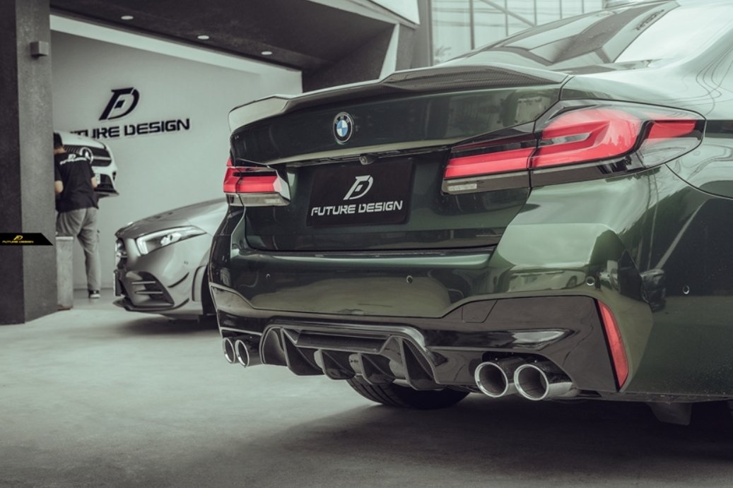 FUTURE DESIGN - BMW M5 F90 2017-20 CARBON FIBRE REAR MIDDLE DIFFUSER