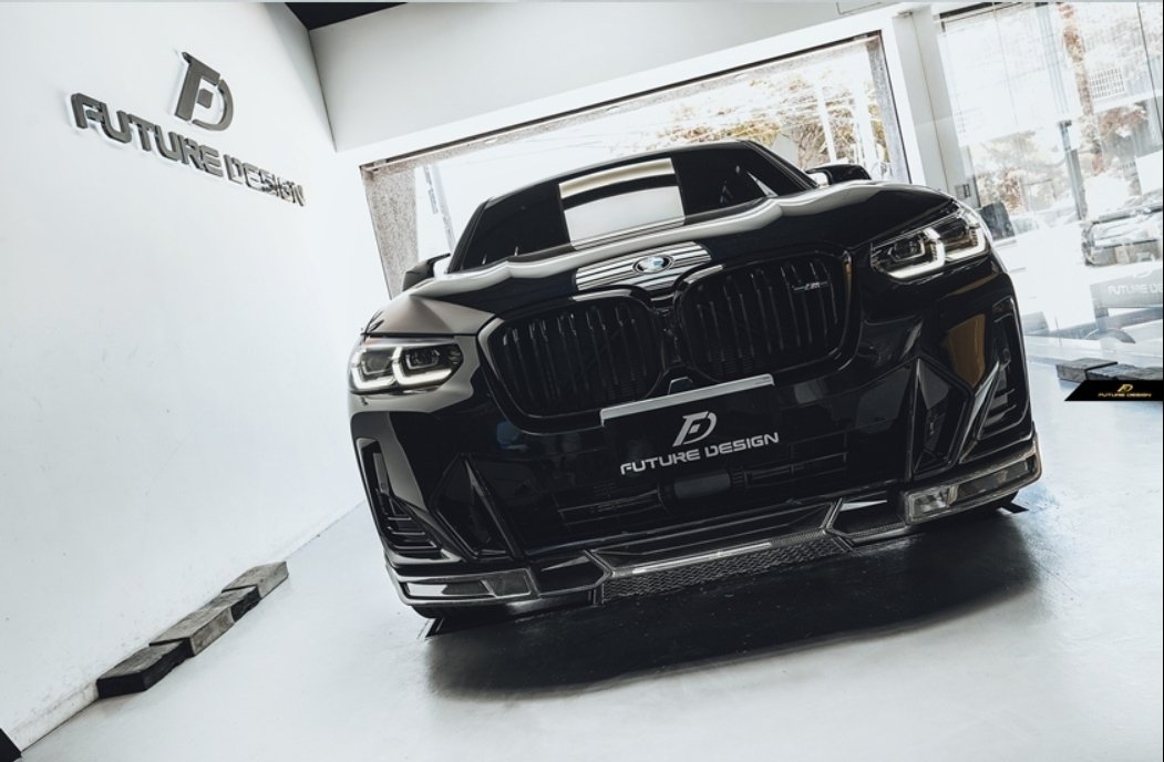 FUTURE DESIGN - BMW X4 G02 LCI DRY CARBON FIBRE FRONT LIP