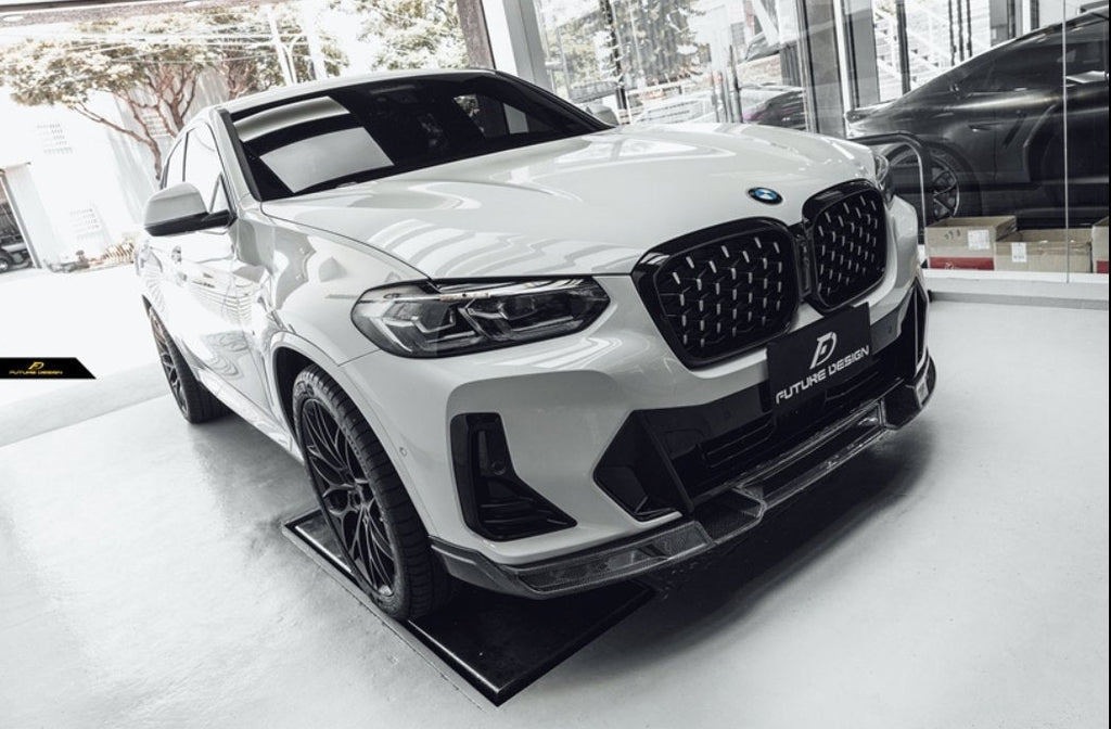 FUTURE DESIGN - BMW X4 G02 LCI DRY CARBON FIBRE FRONT LIP