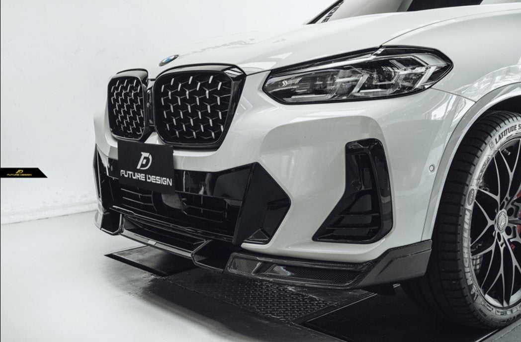 FUTURE DESIGN - BMW X4 G02 LCI DRY CARBON FIBRE FRONT LIP