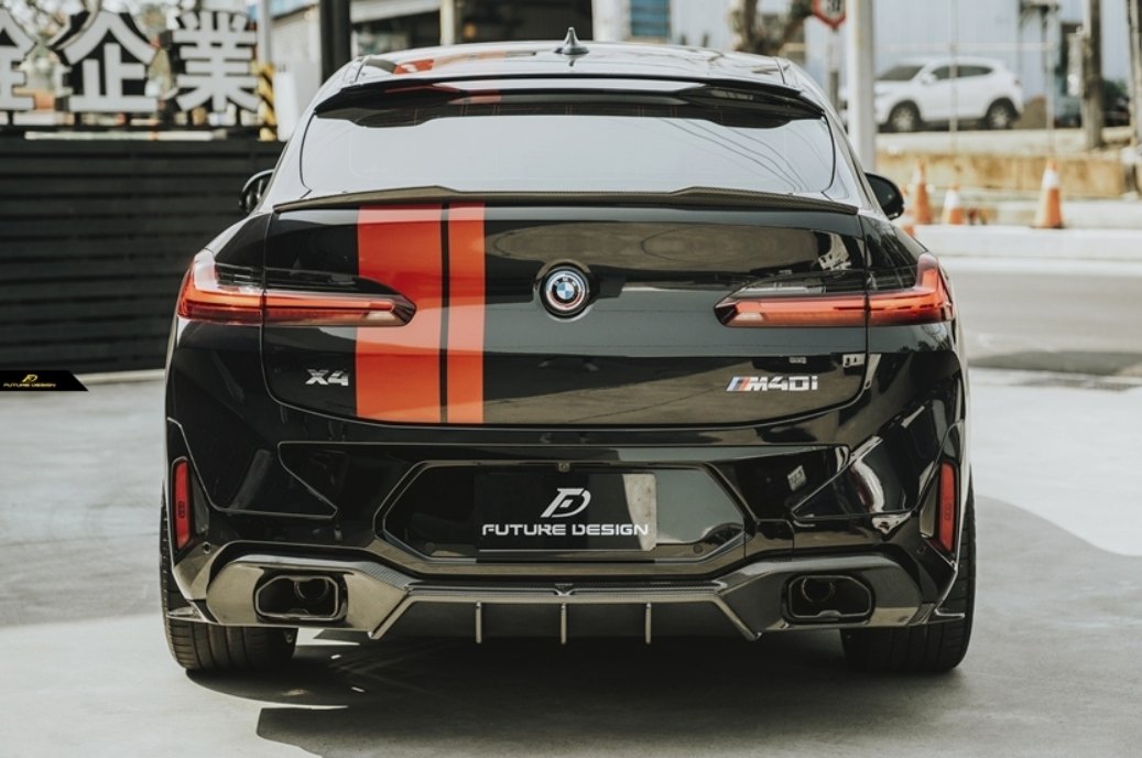FUTURE DESIGN - BMW X4 G02 LCI DRY CARBON FIBRE REAR DIFFUSER