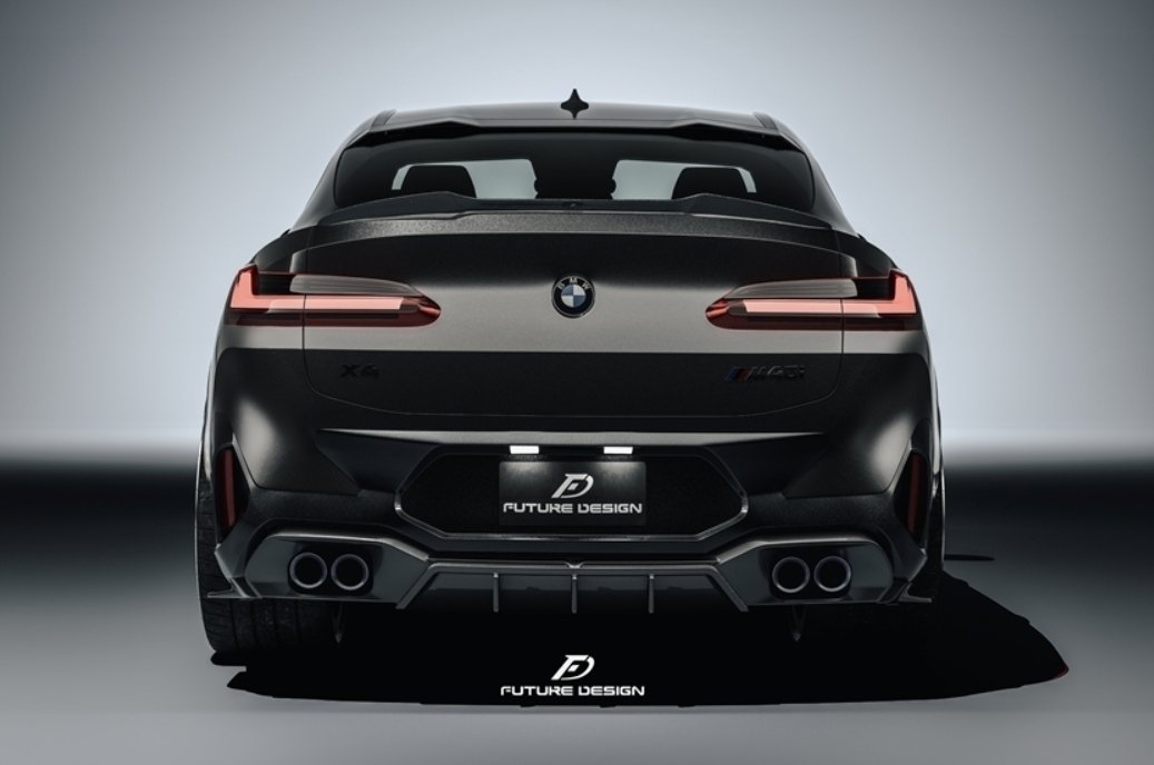 FUTURE DESIGN - BMW X4 G02 LCI DRY CARBON FIBRE REAR DIFFUSER