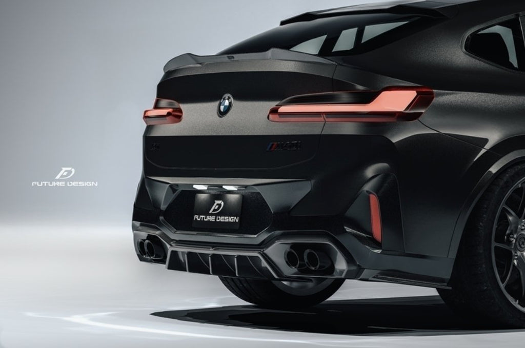 FUTURE DESIGN - BMW X4 G02 LCI DRY CARBON FIBRE REAR DIFFUSER