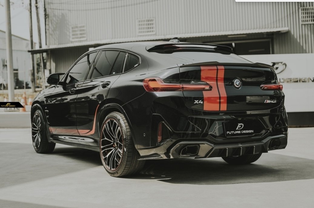 FUTURE DESIGN - BMW X4 G02 LCI DRY CARBON FIBRE REAR DIFFUSER