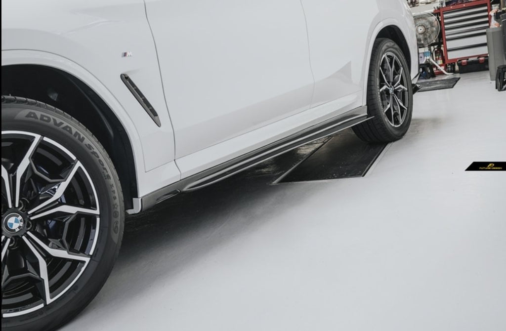 FUTURE DESIGN - BMW X4 G02 LCI DRY CARBON FIBRE SIDE SKIRTS
