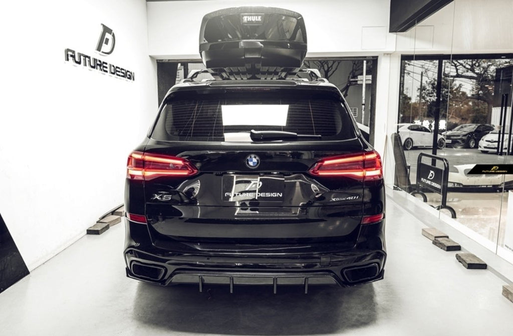 FUTURE DESIGN - BMW X5 G05 DRY CARBON FIBRE REAR DIFFUSER