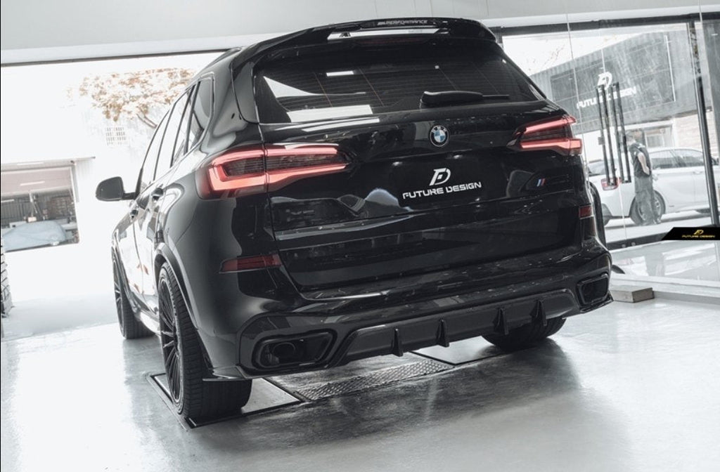 FUTURE DESIGN - BMW X5 G05 DRY CARBON FIBRE REAR DIFFUSER