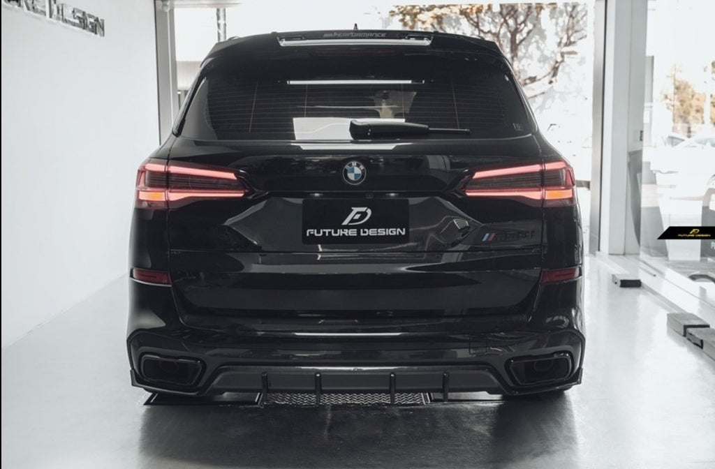 FUTURE DESIGN - BMW X5 G05 DRY CARBON FIBRE REAR DIFFUSER