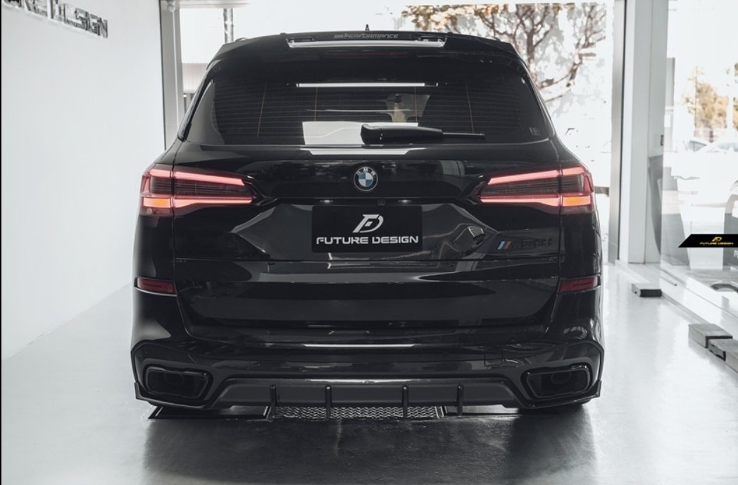 FUTURE DESIGN - BMW X5 G05 DRY CARBON FIBRE REAR DIFFUSER