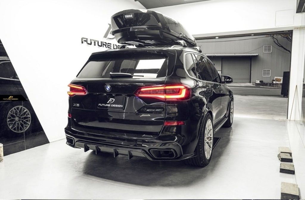 FUTURE DESIGN - BMW X5 G05 DRY CARBON FIBRE REAR DIFFUSER