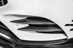 FUTURE DESIGN - MERCEDES BENZ A CLASS W177 CARBON FIBER FRONT BUMPER INSERTS AND CANARDS (6 PIECE)