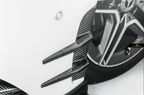 FUTURE DESIGN - MERCEDES BENZ A CLASS W177 CARBON FIBER FRONT BUMPER INSERTS AND CANARDS (6 PIECE)