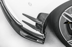 FUTURE DESIGN - MERCEDES BENZ A CLASS W177 CARBON FIBER FRONT BUMPER INSERTS AND CANARDS (6 PIECE)