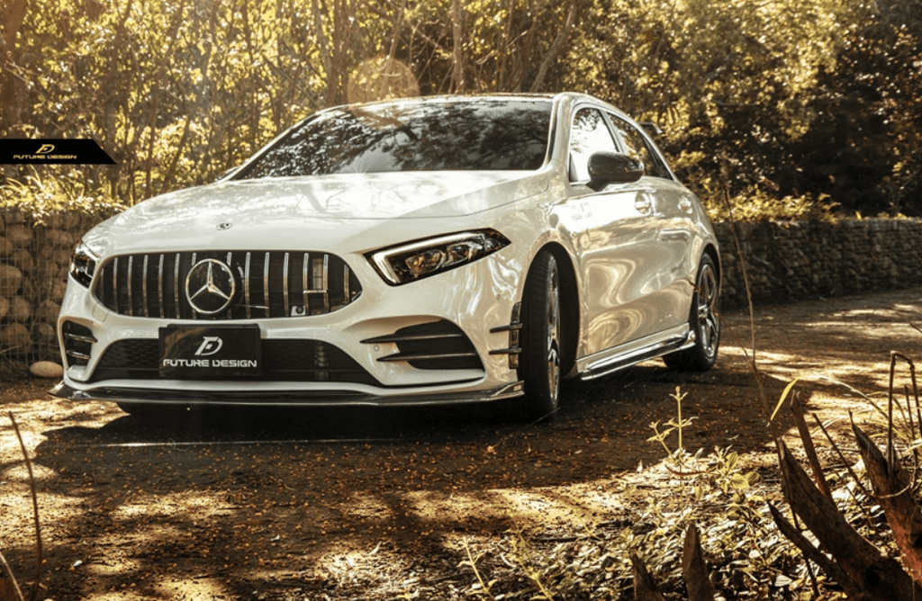 FUTURE DESIGN - MERCEDES BENZ A CLASS W177 CARBON FIBER FRONT LIP V2