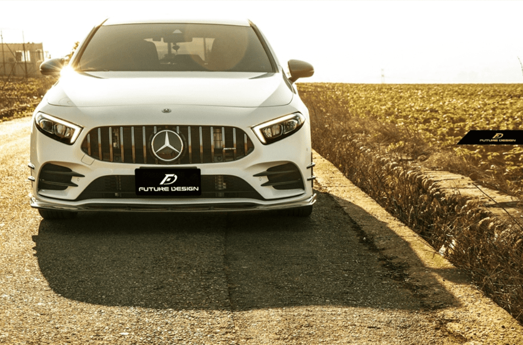 FUTURE DESIGN - MERCEDES BENZ A CLASS W177 CARBON FIBER FRONT LIP V2