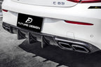 FUTURE DESIGN - MERCEDES BENZ C COUPE / C63 W205 CARBON FIBRE REAR DIFFUSER